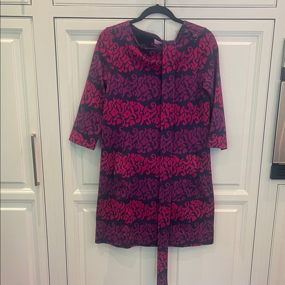 Lilly Pulitzer Pink and Purple Midi Dress